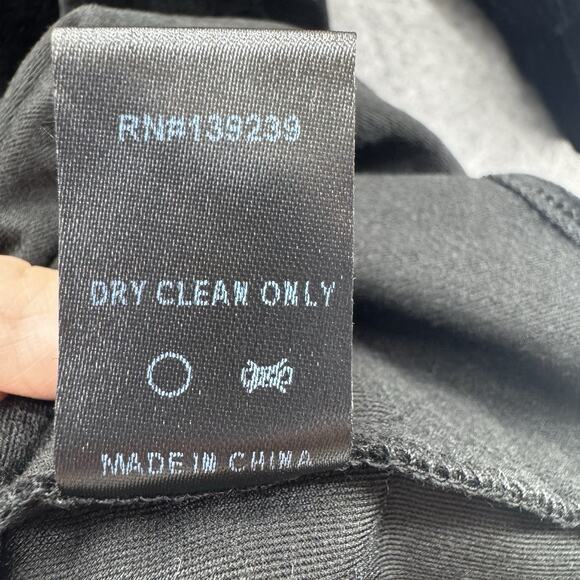 Tuckernuck Pomander Place Velvet Kenzo Dress Size Large Black Quiet Luxury Glam - Picture 6 of 13